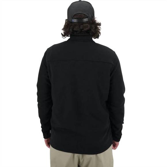 NEW AFTCO sundown fishing 1/4 zip fleece jacket in black - Picture 2 of 3